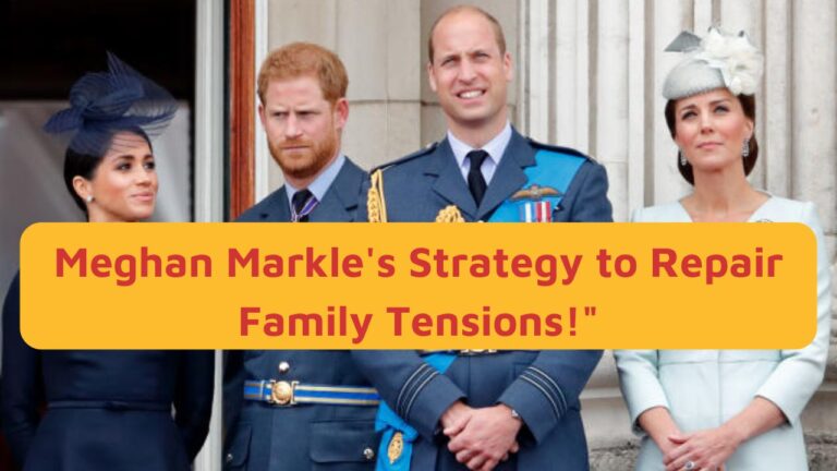 “Inside Meghan Markle’s Secret Plan to Heal Royal Family Feuds!”