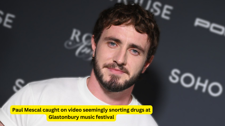 Paul Mescal caught on video seemingly snorting drugs at Glastonbury music festival